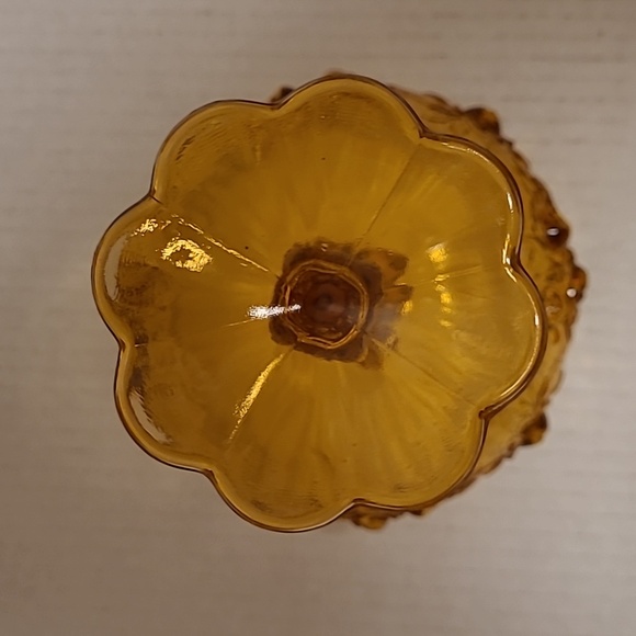 Vintage Fenton Cabbage Rose Lidded Candy Dish - Picture 6 of 16